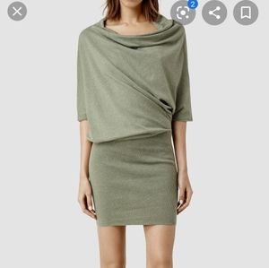 All Saints Tilda asymetrical dress Small